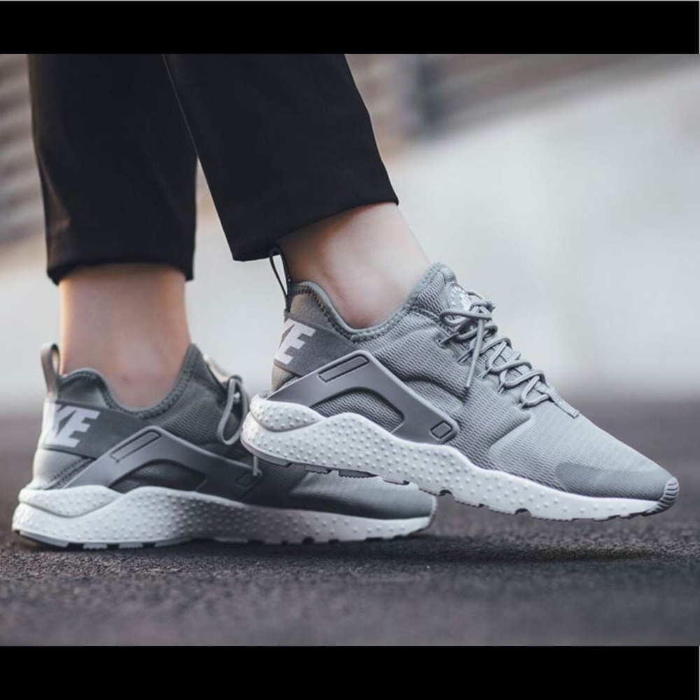Gray Nike Huaraches